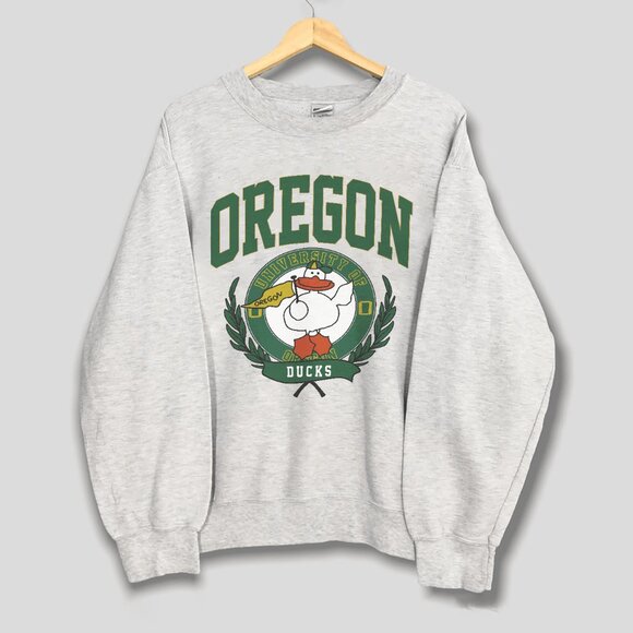 Vintage University of Oregon Sweatshirt, Oregon Go Duck Oregon Ducks Shirt Tee - Picture 1 of 2